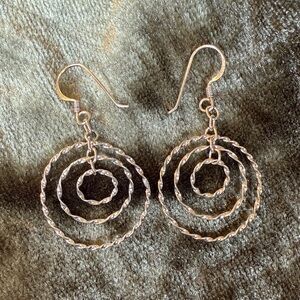 Sterling Silver Spiral Earrings